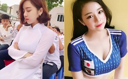 "Hot girl ngủ gật" nóng bỏng cổ vũ đội tuyển Nhật tại World Cup 2018