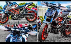 KTM Duke 390 độ màu bạc rực rỡ của Elixir Prince