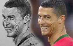 “Nụ cười gian” của CR7 được 9X khắc họa như thật trong 15 phút