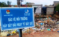 NGÁN NGẨM: Sau tấm biển bảo vệ môi trường là đống rác “khủng”