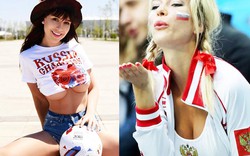 Dàn fan nữ nước Nga đẹp như hoa hậu và mặc bốc lửa tại World Cup 2018
