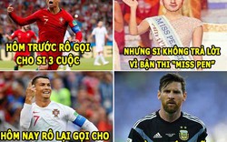 ẢNH CHẾ WORLD CUP: Ronaldo làm phiền Messi, Pepe mong manh