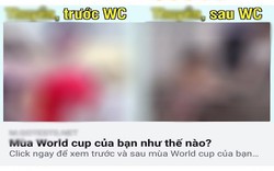 Thận trọng với ứng dụng "Mùa World Cup của bạn như thế nào?" trên Facebook