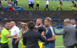 Cận cảnh BHL Đức và Thụy Điển choảng nhau sau trận đấu