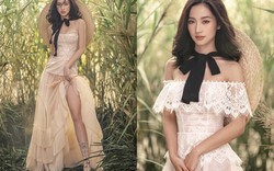 Váy áo tiểu thư tôn nét đẹp diễm lệ của Jun Vũ