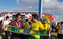 BLV Quang Huy đối thoại với CĐV Brazil sau trận thắng Serbia