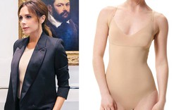 Học Victoria Beckham phối áo nude với vest