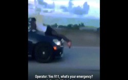 Video: Bám trên nóc capo chiếc xe của chính mình lao vút trên đường