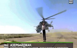 Video trực thăng suýt chém vào đầu nữ phóng viên Nga liều lĩnh