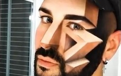 Chàng trai "phù phép" khuôn mặt thành tranh 3D nhờ tài make up tuyệt diệu