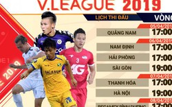 Lịch thi đấu vòng 4 V.League 2019: Nóng trận “derby” Sài Thành