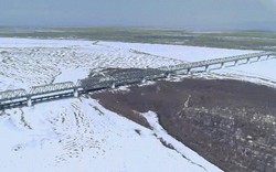 Xem cầu đường sắt hàng trăm triệu đô xuyên biên giới Nga - Trung