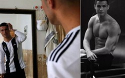 Anh chàng thợ xây gây sốt vì giống Ronaldo như 2 giọt nước