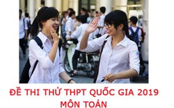 Đề thi thử THPT Quốc gia 2019 môn Toán (có đáp án)