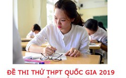 Đề thi thử THPT Quốc gia 2019 môn Toán của Bộ GDĐT