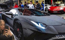 Siêu xe Lamborghini gắn 2 triệu viên pha lê lấp lánh trên đường phố London