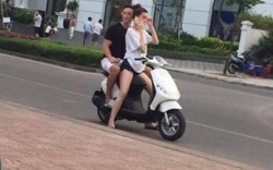 Hồ Ngọc Hà, Kim Lý bị "ném đá" vì vi vu xe máy không đội mũ bảo hiểm