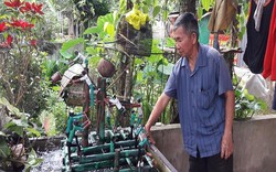 Hà Tĩnh: U80 chế tạo guồng rối nước độc đáo, cả làng tới xem