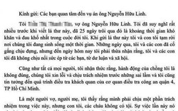 Nóng 24h qua: Tâm thư đau đớn của vợ Nguyễn Hữu Linh