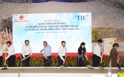 Thủ tướng Nguyễn Xuân Phúc dự lễ khởi công trại bò sữa 20.000 con