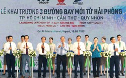 Thủ tướng Nguyễn Xuân Phúc cắt băng khai trương 3 đường bay mới kết nối Hải Phòng