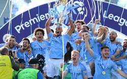 CHÙM ẢNH: Man City tưng bừng nâng cúp bạc Premier League