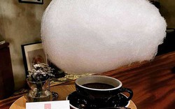 Ly cà phê đám mây khổng lồ gây sốt cho các tín đồ thích sống ảo