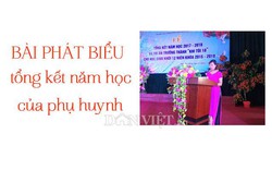 Bài phát biểu tổng kết năm học 2019 hay dành cho phụ huynh