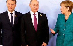 Putin, Macron và Merkel điện đàm nóng về Ukraine,Iran, Syria