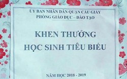 Thư ngỏ của Phòng GDĐT Cầu Giấy về tặng học sinh hộp quà rỗng