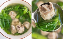 Nấu canh sườn cải bẹ đơn giản mà ngon bá cháy cho ngày bận rộn