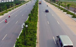 Flycam: Toàn cảnh tuyến đường mới 8 làn xe ở Hà Nội