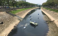 Bùn sông Tô Lịch thay đổi bất ngờ sau 3 tuần đặt “bảo bối” của Nhật Bản