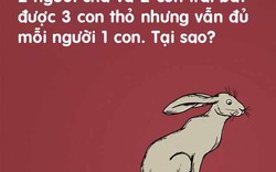 Loạt câu đố nhức óc khiến cả triệu người bó tay