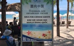 Xôn xao tấm biển thông báo khu vực dành cho khách Trung Quốc ở Khánh Hòa
