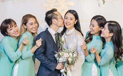 MC Phí Linh được chồng tương lai tặng nụ hôn ngọt ngào trong lễ ăn hỏi