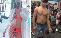 Lệ Rơi và loạt sao Việt nghiện gym "gây sốt" với hình ảnh khoe cơ bắp