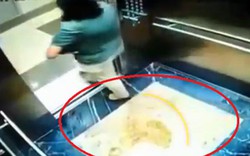 Clip: 2 phụ nữ che camera để... đi vệ sinh trong thang máy chung cư