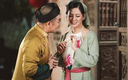 Đinh Hiền Anh e ấp bên nghệ sĩ  Xuân Hinh trong MV "Duyên quê"