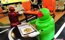 Thử vào nhà hàng toàn robot phục vụ