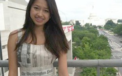 Diện váy bằng giấy báo, thiếu nữ gốc Việt gây chú ý