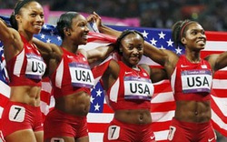 Đội chạy 4x100m Mỹ xô đổ kỷ lục Olympic