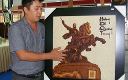 Tôn vinh gạo Việt bằng tranh nghệ thuật
