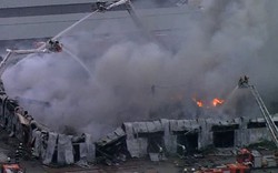 Cháy lớn tại trung tâm thương mại của người Việt ở Ba Lan
