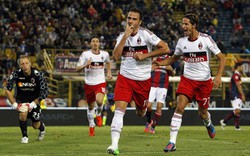 Pazzini lập hat-trick, Milan nhọc nhằn đánh bại Bologna