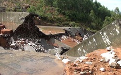 Tuyên Quang: Bất ngờ vỡ đập thủy lợi do mưa lũ