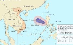 Áp thấp nhiệt đới trên biển Đông khả năng mạnh lên