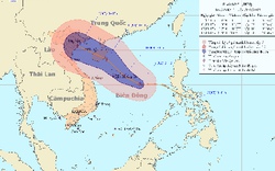 Bão giật cấp 9-10, cách đảo Hoàng Sa 400km