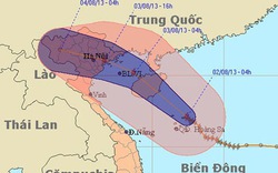 Bão số 5 chỉ cách bờ biển Quảng Ninh-Nam Định 490km