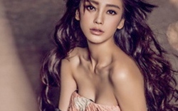 Angelababy thả áo, hờ hững ngực đầy